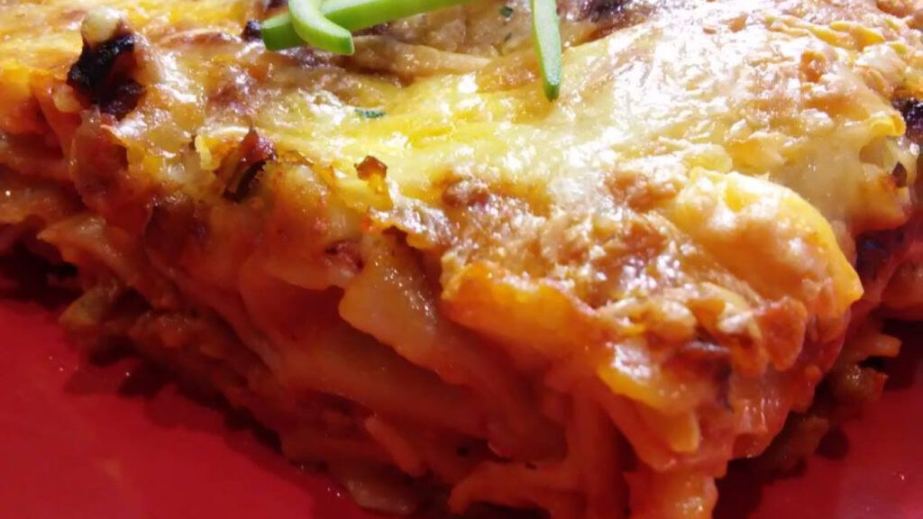 Lasagne bolognese. Photo: Nela