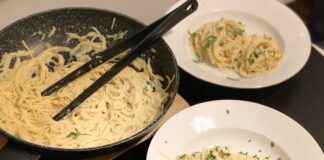 Spaghetit carbonara. Photo: Andrea